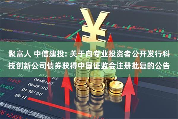 聚富人 中信建投: 关于向专业投资者公开发行科技创新公司债券获得中国证监会注册批复的公告