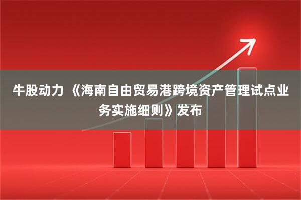 牛股动力 《海南自由贸易港跨境资产管理试点业务实施细则》发布