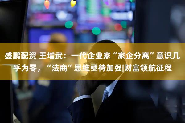 盛鹏配资 王增武：一代企业家“家企分离”意识几乎为零，“法商”思维亟待加强|财富领航征程