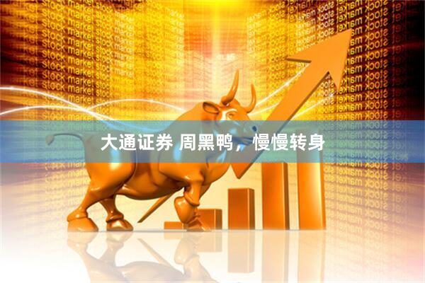 大通证券 周黑鸭,慢慢转身