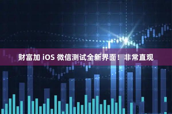 财富加 iOS 微信测试全新界面！非常直观